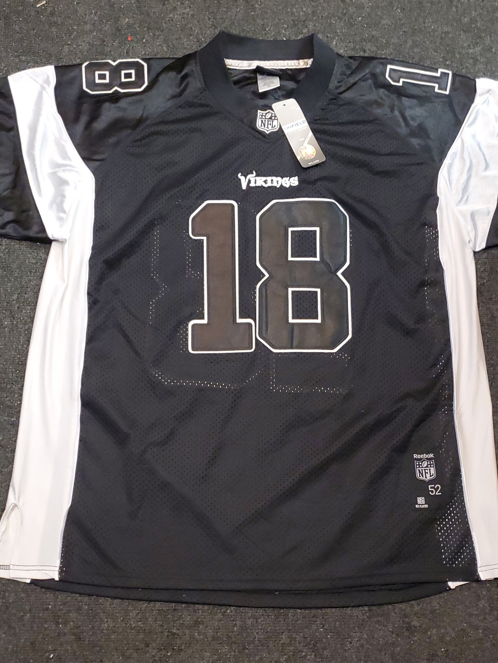 NFL Reebok Authentic Minnesota Vikings Sidney Rice Jersey.. New With Tags.. 🏈